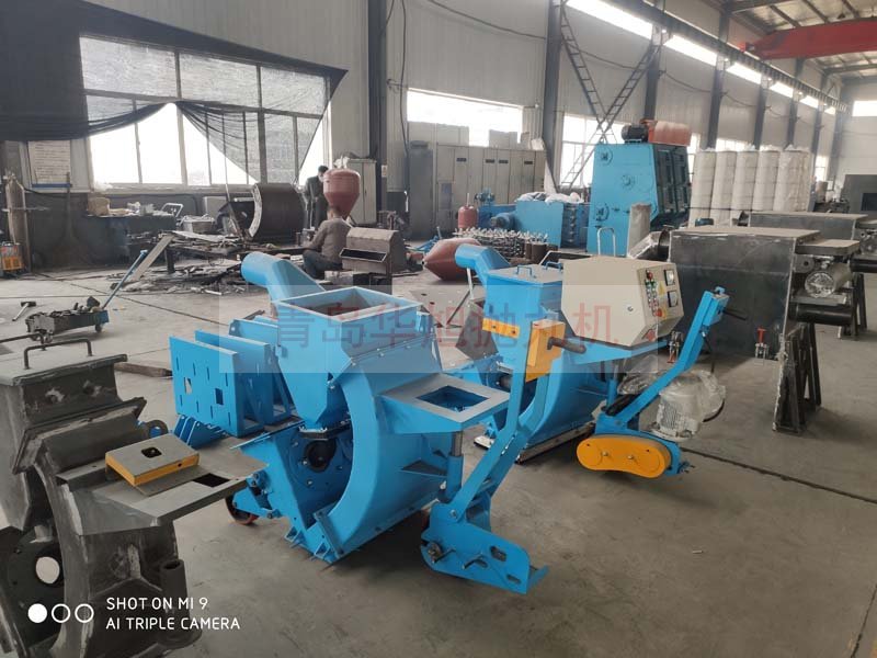 移動式路面拋丸機加工區(qū)